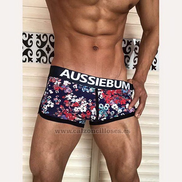 Boxer Aussiebum Hombre Colorful Negro Azul